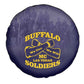 Buffalo Soldier Spare Tire Cover African American Heroes - Navy Blue - African Pride