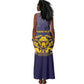 Personalized Buffalo Soldier Tank Maxi Dress African American Heroes - Navy Blue - African Pride