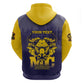 Personalized Buffalo Soldier Zip Hoodie African American Heroes - Navy Blue - African Pride