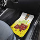 Melkam Enkutatash Ethiopian Car Mats Kebero Drum With Adey Abeba Flower - African Pride