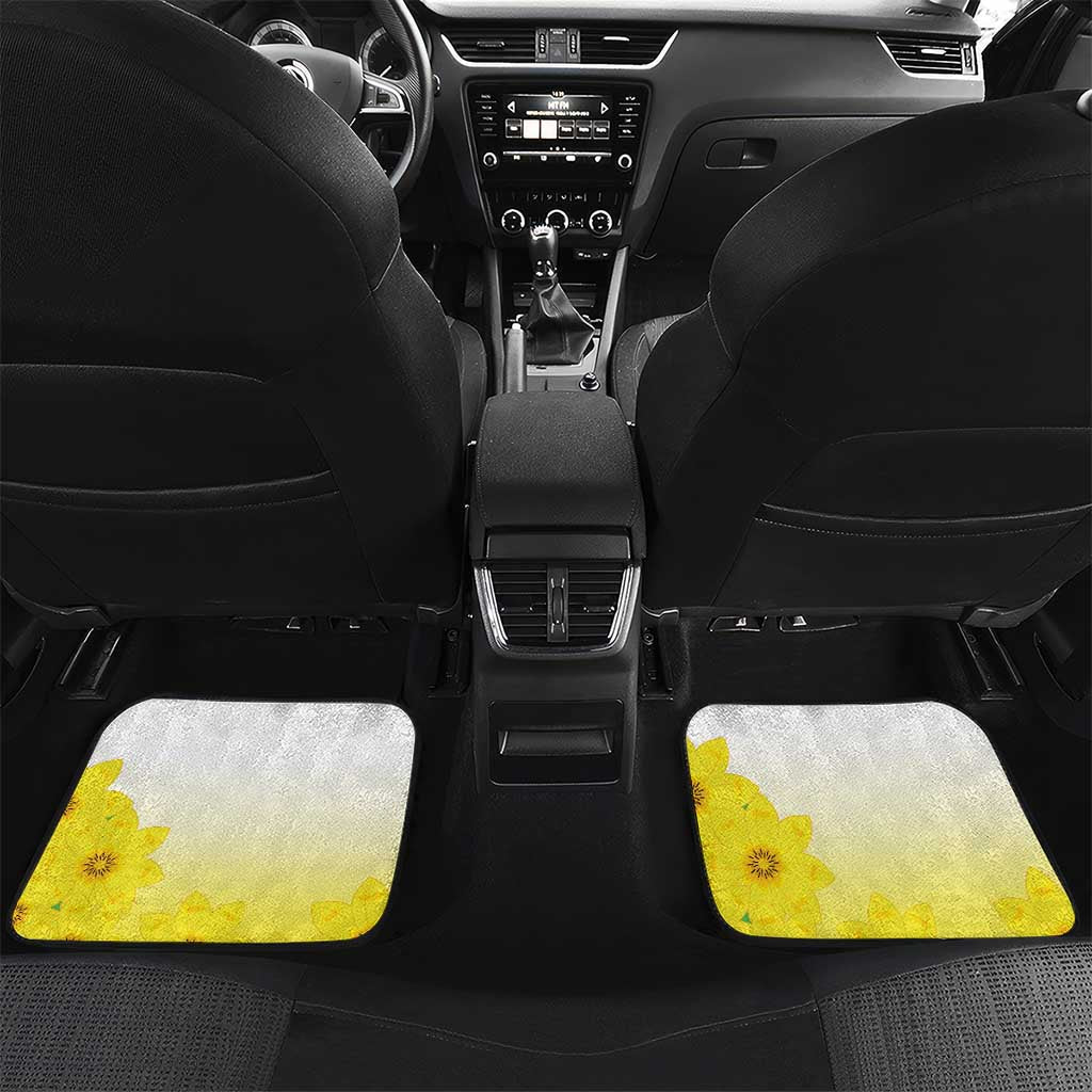 Melkam Enkutatash Ethiopian Car Mats Kebero Drum With Adey Abeba Flower - African Pride