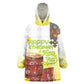 Melkam Enkutatash Ethiopian Kid Wearable Blanket Hoodie Kebero Drum With Adey Abeba Flower - African Pride