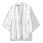 Nigeria Osun-Osogbo Festival Kimono White Lily Lei With Yoruba Pattern