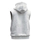 Nigeria Yoruba Osun-Osogbo Festival Sleeveless Zip Hoodie White Lily Lei - African Pride