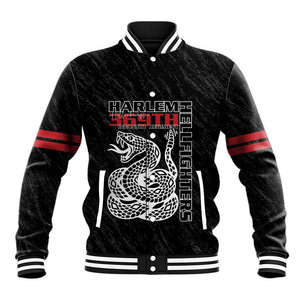 Harlem Hellfighters Baseball Jacket Harlem Rattlers - Don't Tread on Me - African Pride