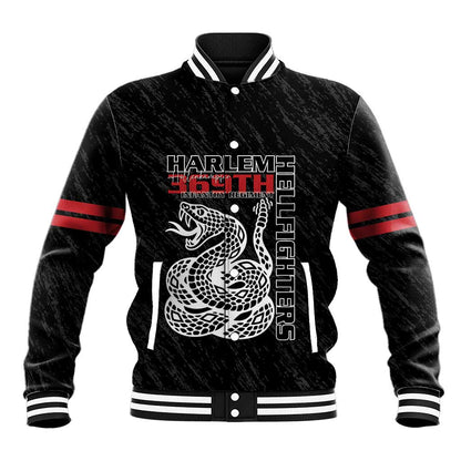 Harlem Hellfighters Baseball Jacket Harlem Rattlers - Don't Tread on Me - African Pride