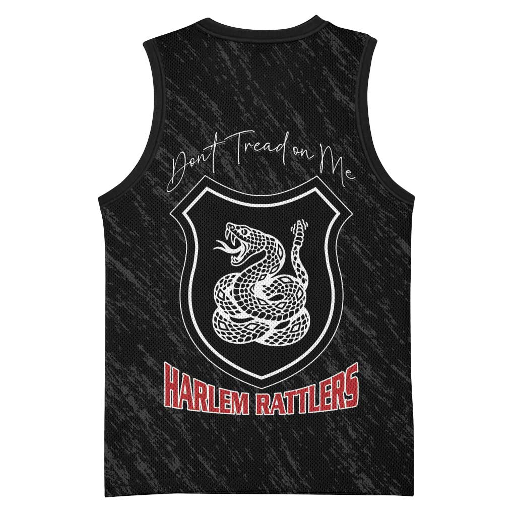 Harlem Hellfighters Basketball Jersey Harlem Rattlers - Don't Tread on Me LT15