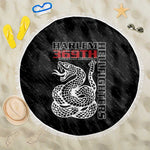 Harlem Hellfighters Beach Blanket Harlem Rattlers - Don't Tread on Me - African Pride