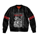 Harlem Hellfighters Bomber Jacket Harlem Rattlers - Don't Tread on Me - African Pride