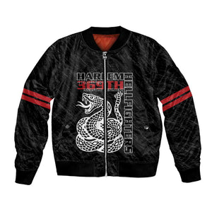 Harlem Hellfighters Bomber Jacket Harlem Rattlers - Don't Tread on Me - African Pride