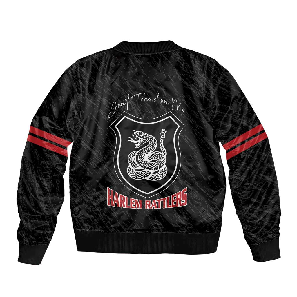 Harlem Hellfighters Bomber Jacket Harlem Rattlers - Don't Tread on Me - African Pride