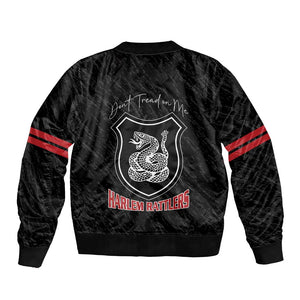 Harlem Hellfighters Bomber Jacket Harlem Rattlers - Don't Tread on Me - African Pride