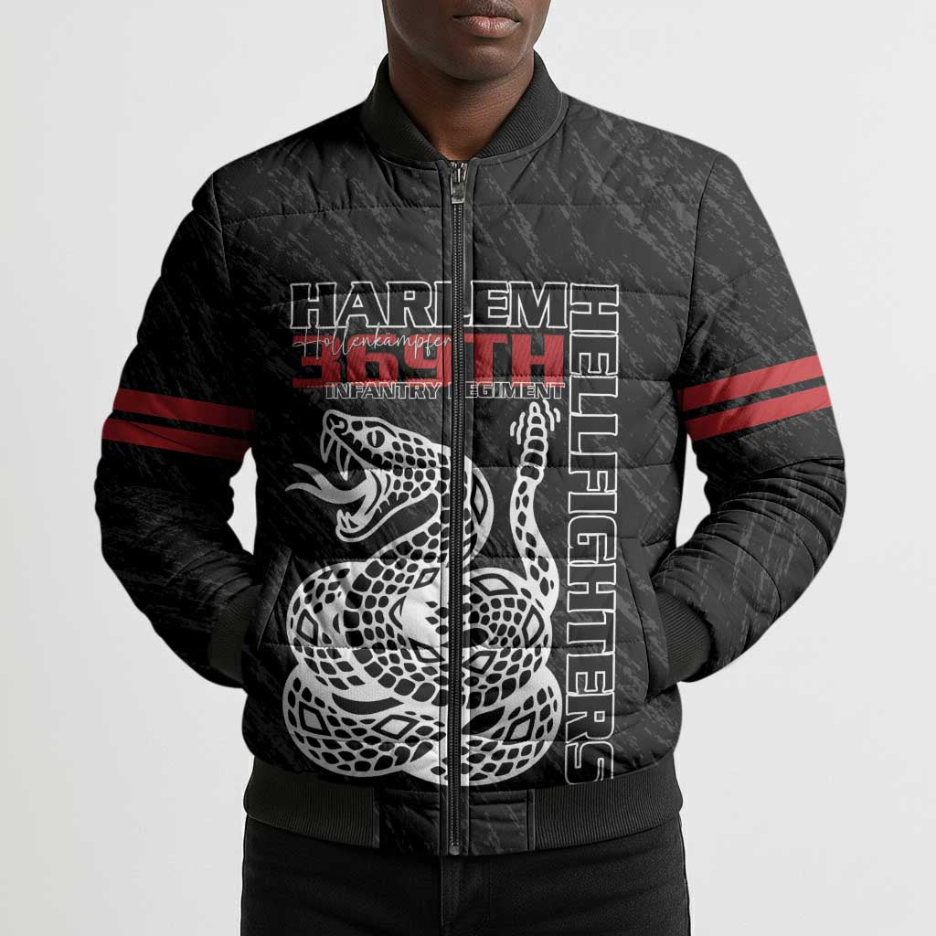 Harlem Hellfighters Bomber Puffer Jacket 369th Infantry Regiment