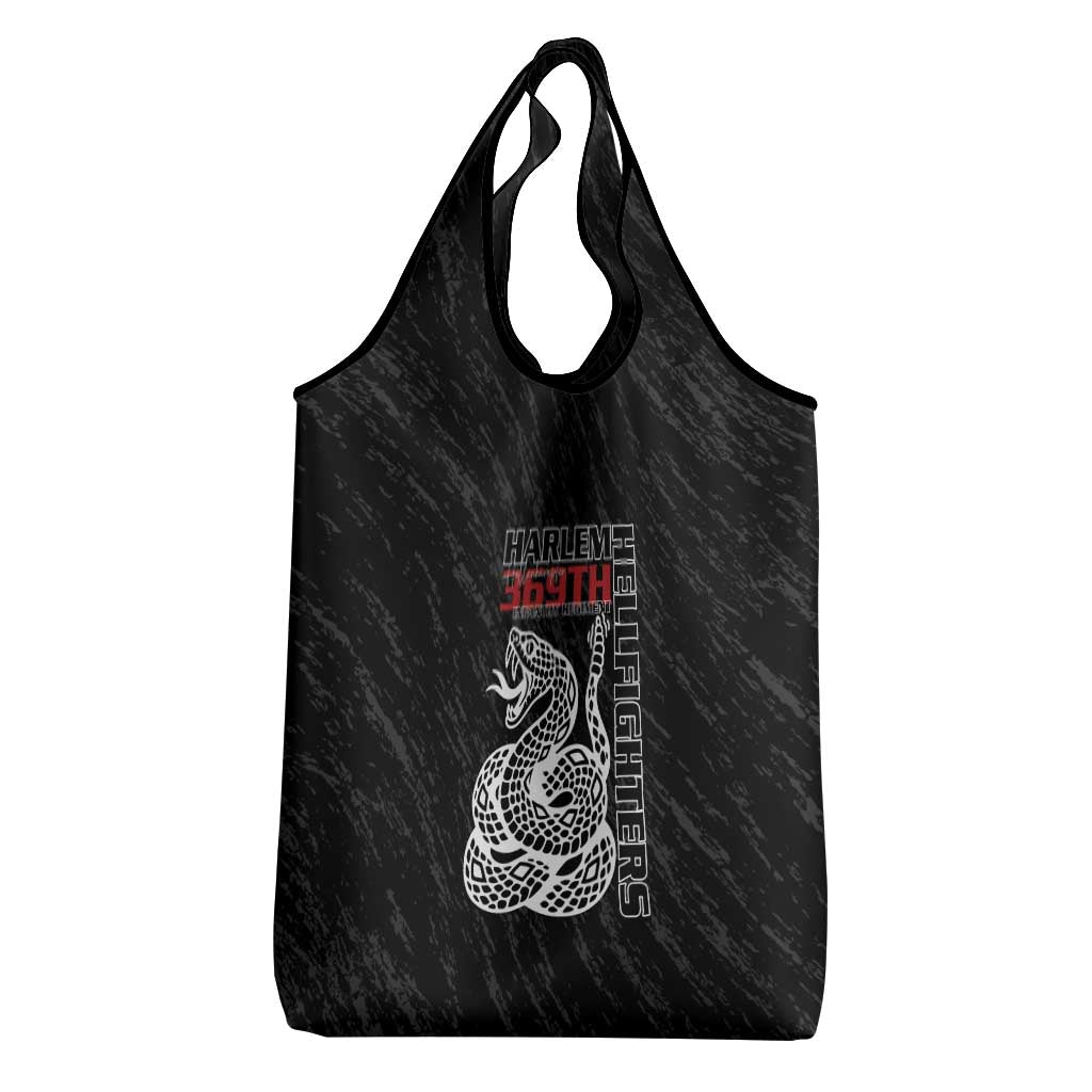 Harlem Hellfighters Grocery Bag Harlem Rattlers - Don't Tread on Me - African Pride