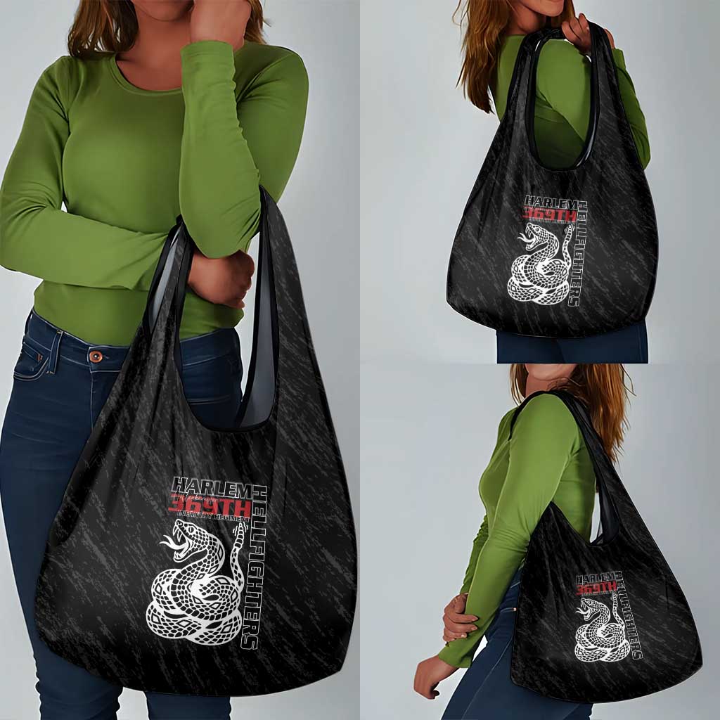Harlem Hellfighters Grocery Bag Harlem Rattlers - Don't Tread on Me - African Pride