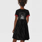 Harlem Hellfighters Kid Short Sleeve Dress Harlem Rattlers - Don't Tread on Me - African Pride