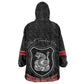 Harlem Hellfighters Kid Wearable Blanket Hoodie Harlem Rattlers - Don't Tread on Me - African Pride