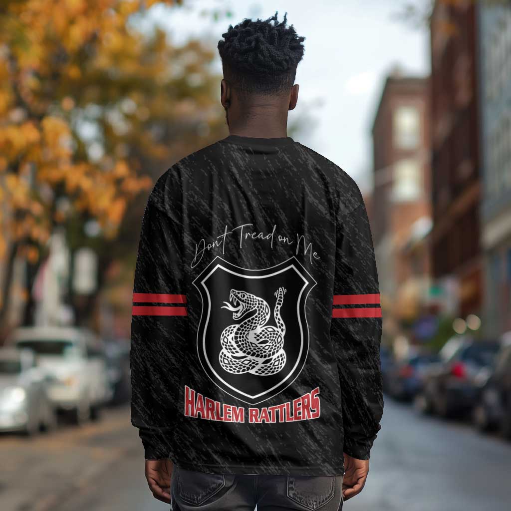 Harlem Hellfighters Long Sleeve Shirt Harlem Rattlers - Don't Tread on Me - African Pride