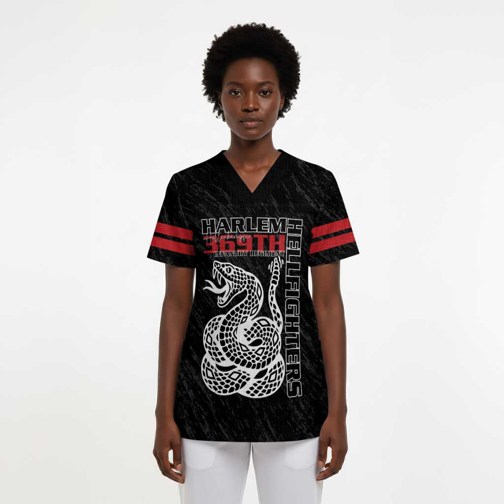 Harlem Hellfighters Scrub Top 369th Infantry Regiment - African Pride