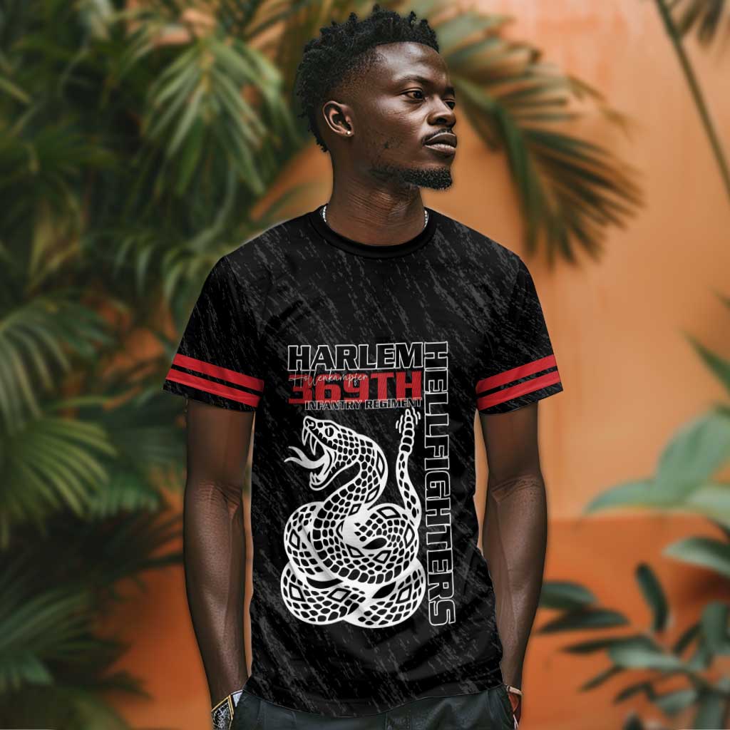 Harlem Hellfighters T shirt Harlem Rattlers - Don't Tread on Me - African Pride