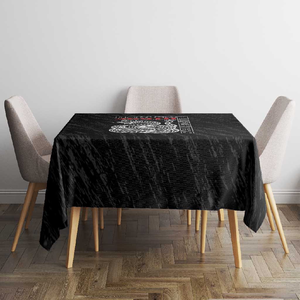 Harlem Hellfighters Tablecloth Harlem Rattlers - Don't Tread on Me - African Pride