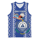 Personalised Cape Verde Basketball Jersey Grey Headed Kingfisher - Coat Of Arms LT15