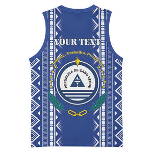 Personalised Cape Verde Basketball Jersey Grey Headed Kingfisher - Coat Of Arms LT15