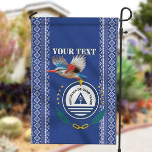 Personalised Cape Verde Garden Flag Grey Headed Kingfisher - Coat Of Arms