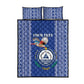 Personalised Cape Verde Quilt Bed Set Grey Headed Kingfisher - Coat Of Arms