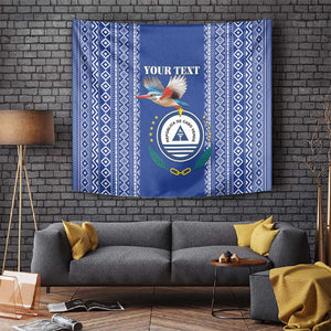 Personalised Cape Verde Tapestry Grey Headed Kingfisher - Coat Of Arms