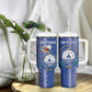 Personalised Cape Verde Tumbler With Handle Grey Headed Kingfisher - Coat Of Arms