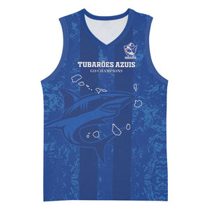 Custom Cape Verde Football Basketball Jersey Go Champions Tubaroes Azuis LT15