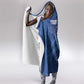 Custom Cape Verde Football Hooded Blanket Go Champions Tubaroes Azuis