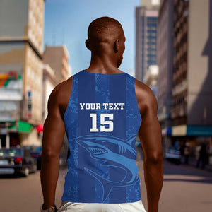 Custom Cape Verde Football Men Tank Top Go Champions Tubaroes Azuis