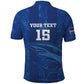 Custom Cape Verde Football Polo Shirt Go Champions Tubaroes Azuis