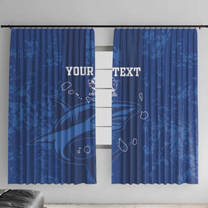 Custom Cape Verde Football Window Curtain Go Champions Tubaroes Azuis