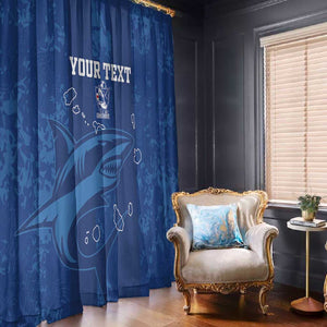 Custom Cape Verde Football Window Curtain Go Champions Tubaroes Azuis