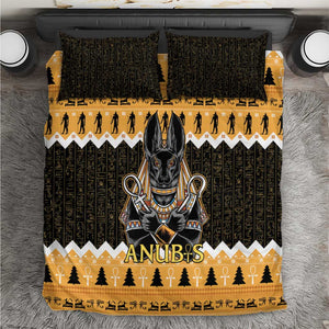 Afro Ancient Egyptian Bedding Set Anubis - Merry Christmas