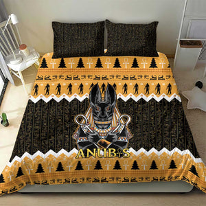 Afro Ancient Egyptian Bedding Set Anubis - Merry Christmas