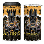 Afro Ancient Egyptian 4 in 1 Can Cooler Tumbler Anubis - Merry Christmas