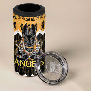 Afro Ancient Egyptian 4 in 1 Can Cooler Tumbler Anubis - Merry Christmas