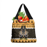 Afro Ancient Egyptian Grocery Bag Anubis - Merry Christmas