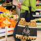 Afro Ancient Egyptian Grocery Bag Anubis - Merry Christmas