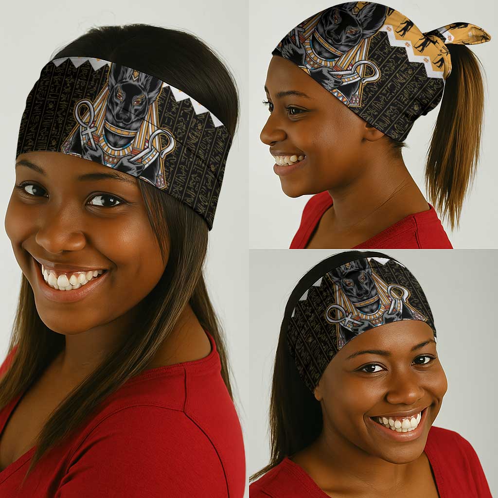 Afro Ancient Egyptian Neck Gaiter Anubis - Merry Christmas LT15