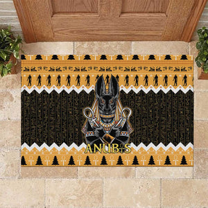 Afro Ancient Egyptian Rubber Doormat Anubis - Merry Christmas