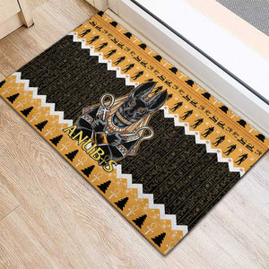 Afro Ancient Egyptian Rubber Doormat Anubis - Merry Christmas