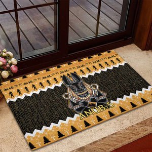 Afro Ancient Egyptian Rubber Doormat Anubis - Merry Christmas