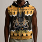 Afro Ancient Egyptian Sleeveless Zip Hoodie Anubis - Merry Christmas - African Pride