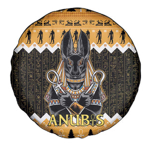 Afro Ancient Egyptian Spare Tire Cover Anubis - Merry Christmas