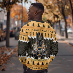 Afro Ancient Egyptian Sweatshirt Anubis - Merry Christmas